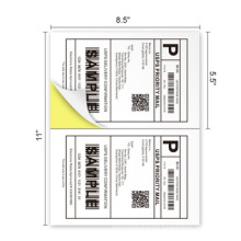 A4 size half sheet shipping labels 199.6 x 143.5mm for Fedex /UPS/eBay/Amazon